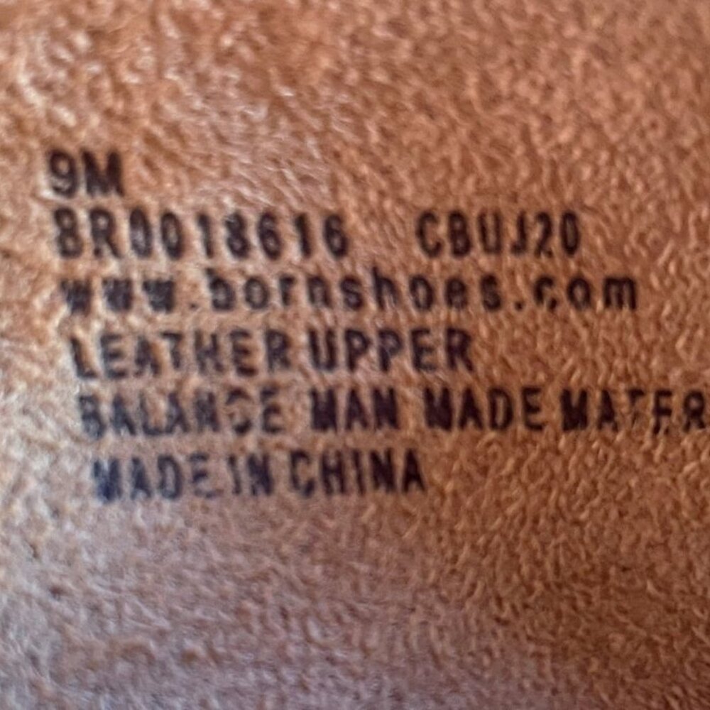 Born Tan Leather Women's Ballet Flat NWOT size 9 - Picture 4 of 6